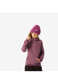 WEDZE - Bluza narciarska i snowboardowa dla dzieci Wedze 100. Kolor: fioletowy. Materiał: polar, dzianina, poliester. Sport: snowboard, narciarstwo