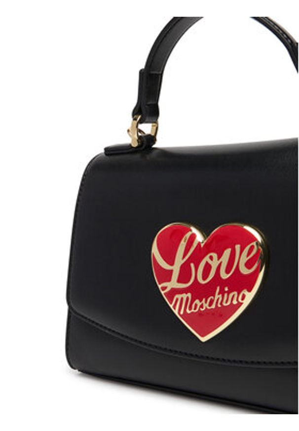 Love Moschino - LOVE MOSCHINO Torebka JC4181PP1NLP0000 Czarny. Kolor: czarny. Materiał: skórzane