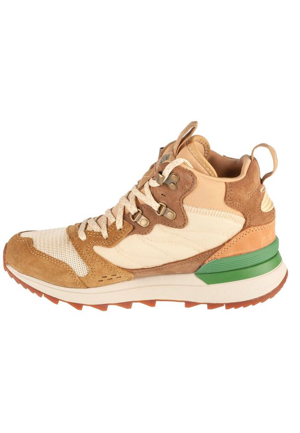 Merrell - Buty sportowe Sneakersy damskie, Apline 83 Sneaker Recraft Mid WP. Kolor: beżowy. Materiał: zamsz, materiał, syntetyk. Sport: turystyka piesza