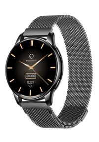 Maxcom Ecowatch 3 czarny. Rodzaj zegarka: smartwatch. Kolor: czarny. Materiał: mesh. Styl: sportowy, casual, klasyczny, elegancki