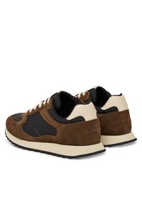 TOMMY HILFIGER - Tommy Hilfiger Sneakersy New Runner Eva Mix FM0FM05638 Brązowy. Kolor: brązowy. Materiał: zamsz, skóra #6
