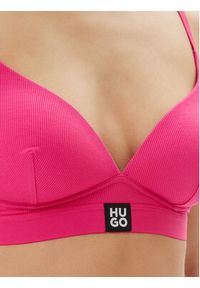 Hugo - HUGO Biustonosz bezfiszbinowy Triangle Padded Rib 50539983 Różowy. Kolor: różowy. Materiał: syntetyk #3