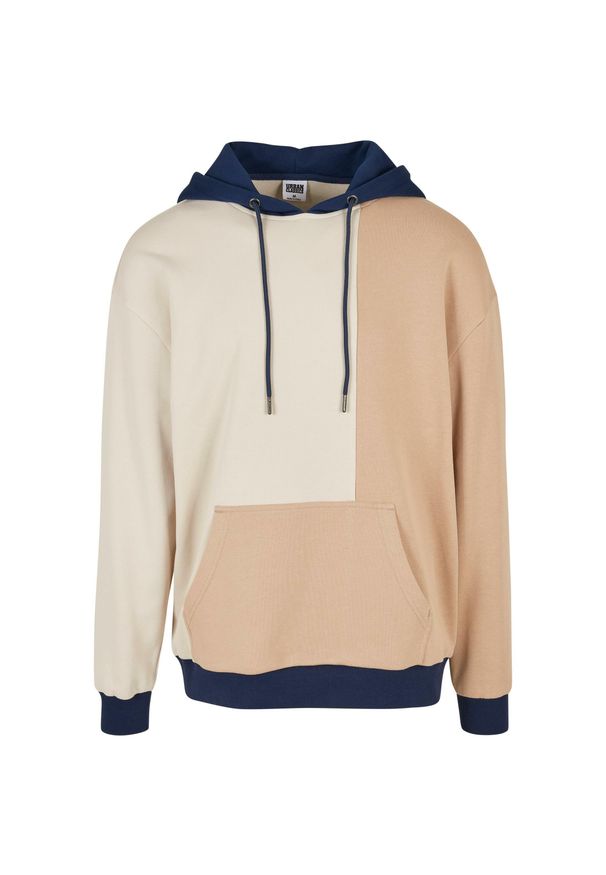 Bluza z kapturem Urban Classics Oversized Color Block. Typ kołnierza: kaptur. Kolor: beżowy