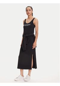 Emporio Armani Underwear Sukienka codzienna EW000494 AF10881 UC001 Czarny Regular Fit. Okazja: na co dzień. Kolor: czarny. Materiał: bawełna. Typ sukienki: proste. Styl: casual