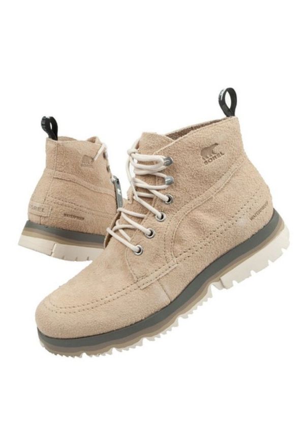 sorel - Buty zimowe Sorel M NM3469-265 beżowy. Kolor: beżowy. Materiał: skóra. Szerokość cholewki: normalna. Sezon: zima. Styl: klasyczny