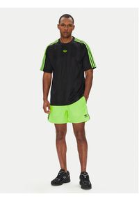 Adidas - adidas T-Shirt adicolor Jacquard JW5878 Czarny Loose Fit. Kolor: czarny. Materiał: syntetyk #3