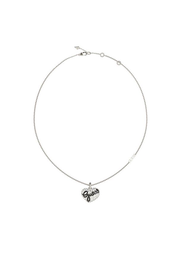 Guess Naszyjnik JUBN04 690JW Srebrny. Materiał: srebrne. Kolor: srebrny