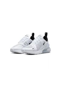 Buty do chodzenia damskie Nike Wmns Air Max 270. Zapięcie: sznurówki. Kolor: biały, wielokolorowy, czarny. Materiał: materiał, syntetyk, tkanina. Szerokość cholewki: normalna. Model: Nike Air Max. Sport: turystyka piesza