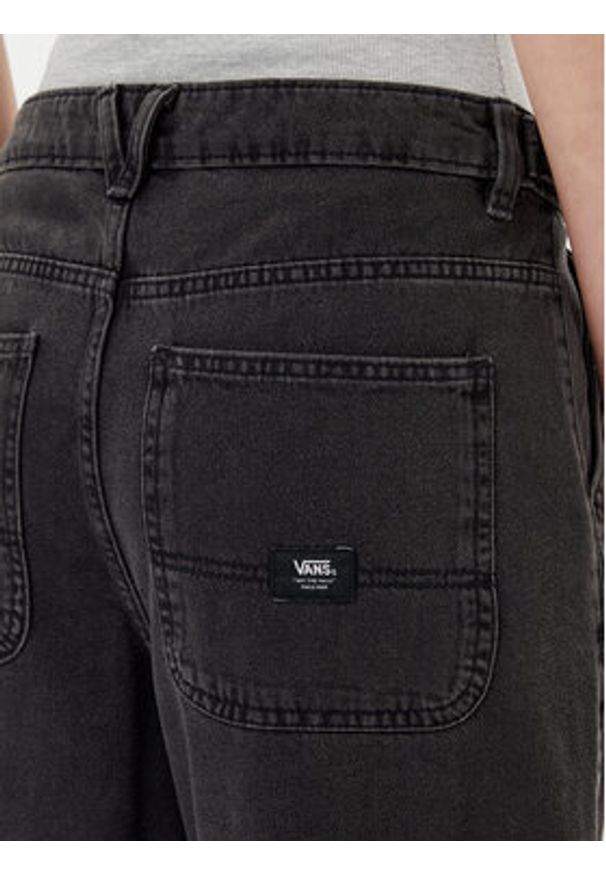 Vans Jeansy Curbside VN000FVH Czarny Wide Leg. Kolor: czarny
