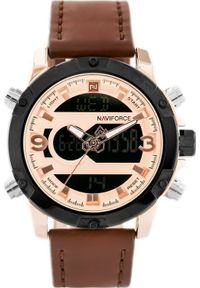 NoName - Zegarek ZEGAREK MĘSKI NAVIFORCE - NF9097 (zn043e) - brown/rosegold #1