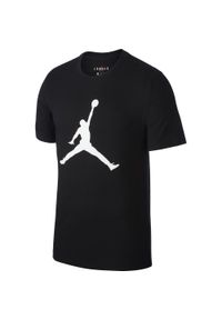 T-shirt do koszykówki męski Nike Jordan Jumpman czarny. Kolor: czarny. Sport: koszykówka