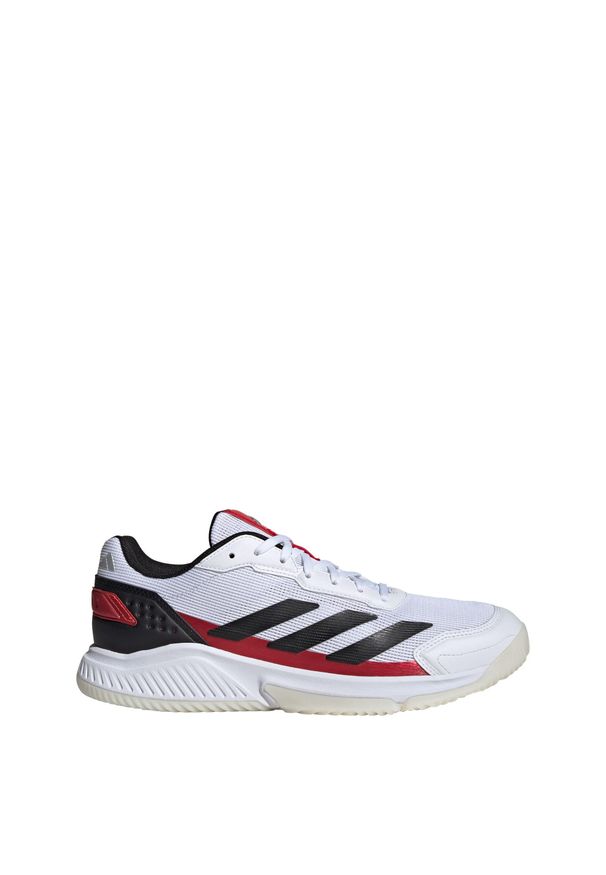 Adidas - Buty Courtquick Padel. Kolor: wielokolorowy, biały, czerwony, czarny. Materiał: materiał. Sport: tenis