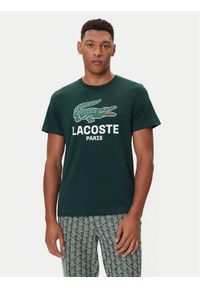 Lacoste T-Shirt TH5634 Zielony Regular Fit. Kolor: zielony. Materiał: bawełna #1