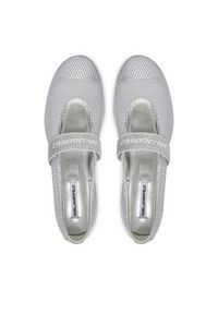 Karl Lagerfeld - KARL LAGERFELD Baleriny KL40125 Srebrny. Kolor: srebrny. Materiał: materiał #4