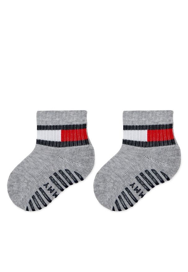 TOMMY HILFIGER - Skarpety długie Tommy Hilfiger. Kolor: szary
