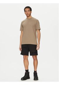 Hugo - HUGO T-Shirt Dapolino 50488330 Brązowy Relaxed Fit. Kolor: brązowy. Materiał: bawełna