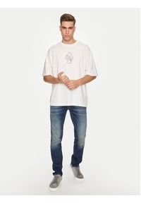Replay T-Shirt MMG350.000.23454 Biały Oversize. Kolor: biały. Materiał: bawełna #5