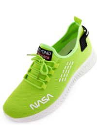 Nasa - Zielone Trampki NASA Mężczyzn Rozmiar 44 - Eleganckie i Wygodne. Kolor: zielony. Materiał: materiał, syntetyk