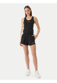 Calvin Klein Swimwear Top LV00Q61152 Czarny Slim Fit. Kolor: czarny. Materiał: bawełna #3