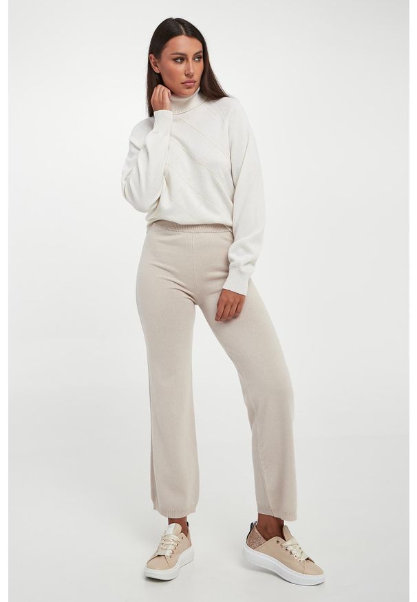 Golf damski wełniany z jedwabiem PESERICO. Typ kołnierza: golf. Materiał: wełna, jedwab