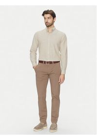 Jack & Jones Koszula Summer 12274599 Beżowy Regular Fit. Kolor: beżowy. Materiał: bawełna #4
