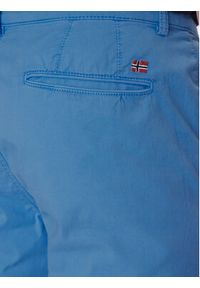 Napapijri Chinosy M-Puyo NP0A4H98 Niebieski Slim Fit. Kolor: niebieski. Materiał: bawełna #6