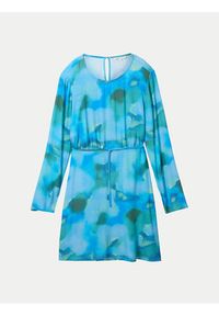 Tom Tailor Denim Sukienka letnia 1040643 Niebieski Slim Fit. Kolor: niebieski. Materiał: wiskoza. Sezon: lato #4