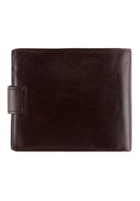 Wittchen - Męski portfel skórzany zapinany ciemny brąz. Kolor: brązowy. Materiał: skóra #2