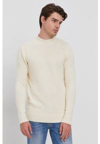 Drykorn Sweter Zayn męski kolor kremowy ciepły. Okazja: na co dzień. Kolor: beżowy. Materiał: bawełna, dzianina. Długość rękawa: długi rękaw. Długość: długie. Styl: casual #4