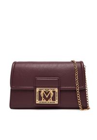 Love Moschino - LOVE MOSCHINO Torebka JC4093PP1NLI0552 Bordowy. Kolor: czerwony. Materiał: skórzane