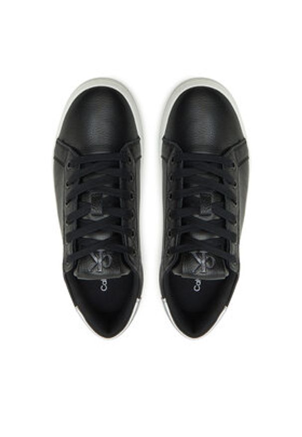 Calvin Klein Jeans Sneakersy Classic Cupsole Low Ohb YW0YW01799 Czarny. Kolor: czarny. Materiał: skóra