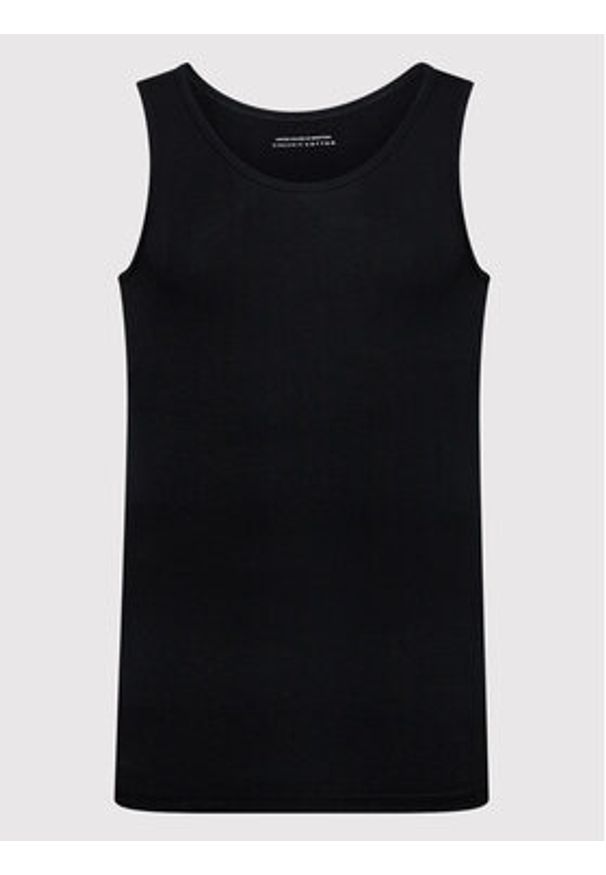 United Colors of Benetton - United Colors Of Benetton Tank top 3OP82H257 Czarny Regular Fit. Kolor: czarny. Materiał: bawełna