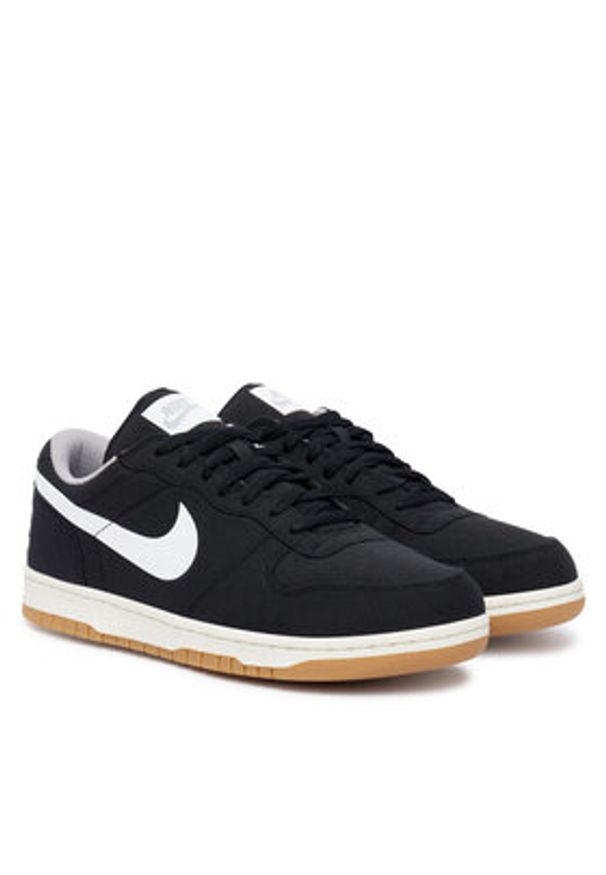 Nike Sneakersy Big Nike Lux Low 854166 Czarny. Kolor: czarny. Materiał: materiał