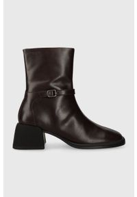 Vagabond Shoemakers botki skórzane ANSIE damskie kolor brązowy na płaskim obcasie 5645.301.35. Kolor: brązowy. Materiał: skóra. Obcas: na obcasie. Wysokość obcasa: niski #1