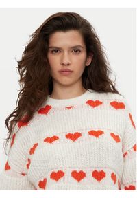 Pieces Sweter Nove 17152014 Écru Regular Fit. Materiał: syntetyk #5