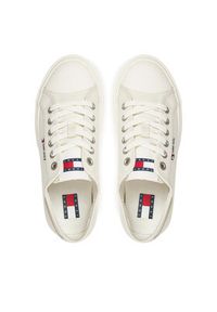 Tommy Jeans Sneakersy Tjw Foxing Flatform Lc EN0EN02736 Biały. Kolor: biały. Materiał: materiał #4