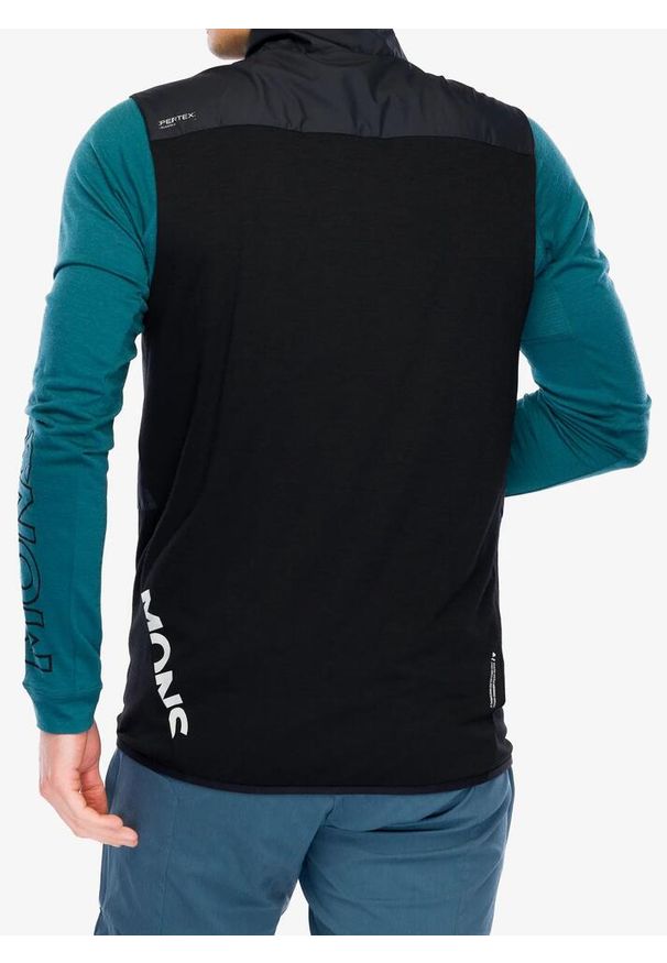 MONS ROYALE - Kamizelka rowerowa męska Mons Royale Diversion Merino Wind Vest. Kolor: czarny. Sport: turystyka piesza