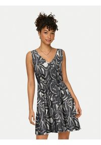 only - ONLY Sukienka letnia Nova 15323197 Szary Regular Fit. Kolor: szary. Materiał: wiskoza. Sezon: lato #1