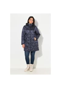 ULLA POPKEN - Damskie Pikowana kurtka HYPRAR kaptur dwukierunkowy zamek kieszenie na zamek. Kolekcja: plus size. Kolor: niebieski. Materiał: poliester, materiał, poliamid. Sport: turystyka piesza #1