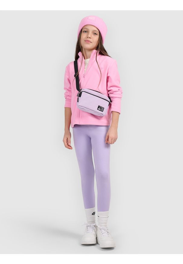 4f - 4F Polar regular bez kaptura dziewczęcy - różowy 134 (8-9 lat). Typ kołnierza: bez kaptura. Kolor: różowy. Materiał: polar. Sezon: lato. Sport: turystyka piesza