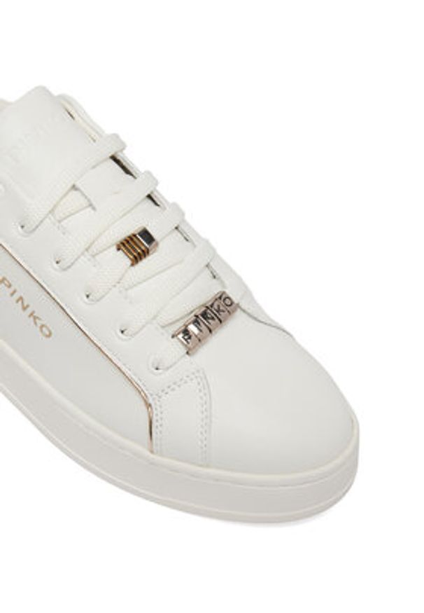 Pinko - PINKO Sneakersy Iris 01 SS0131 P001 Biały. Kolor: biały. Materiał: skóra