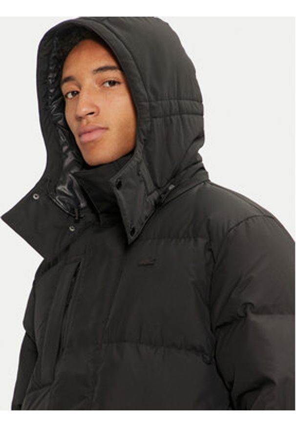 Lacoste Kurtka puchowa BH1583 Czarny Regular Fit. Kolor: czarny. Materiał: syntetyk