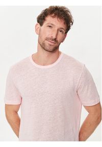BOSS - Boss T-Shirt Tiburt 456 50511612 Różowy Regular Fit. Kolor: różowy. Materiał: len #2