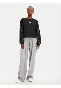 Adidas - adidas Bluza Stadium 3-Stripes JL6996 Czarny Loose Fit. Kolor: czarny. Materiał: bawełna #3