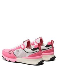 Pepe Jeans Sneakersy Brit Pro Neon W PLS31460 Różowy. Kolor: różowy. Materiał: materiał