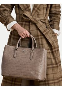 Lauren Ralph Lauren - LAUREN RALPH LAUREN Torebka Marcy 431942189010 Brązowy. Kolor: brązowy. Materiał: skórzane