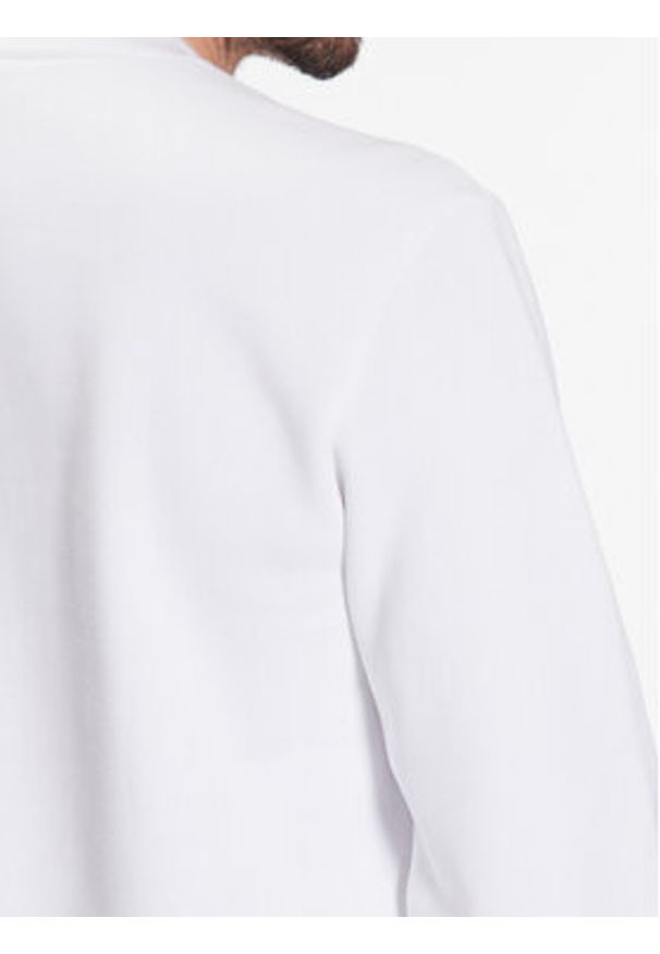 Lacoste Bluza SH9608 Biały Regular Fit. Kolor: biały. Materiał: bawełna