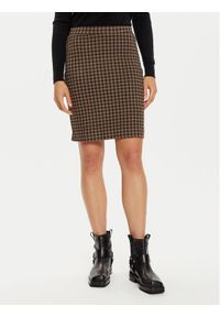 Fransa Spódnica ołówkowa Noreen 20614444 Brązowy Slim Fit. Kolor: brązowy. Materiał: syntetyk, wiskoza