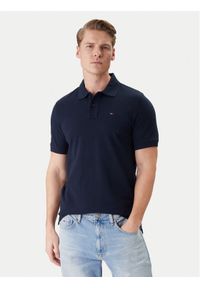 Tommy Jeans Polo DM0DM22711 Granatowy Regular Fit. Typ kołnierza: polo. Kolor: niebieski. Materiał: bawełna #1