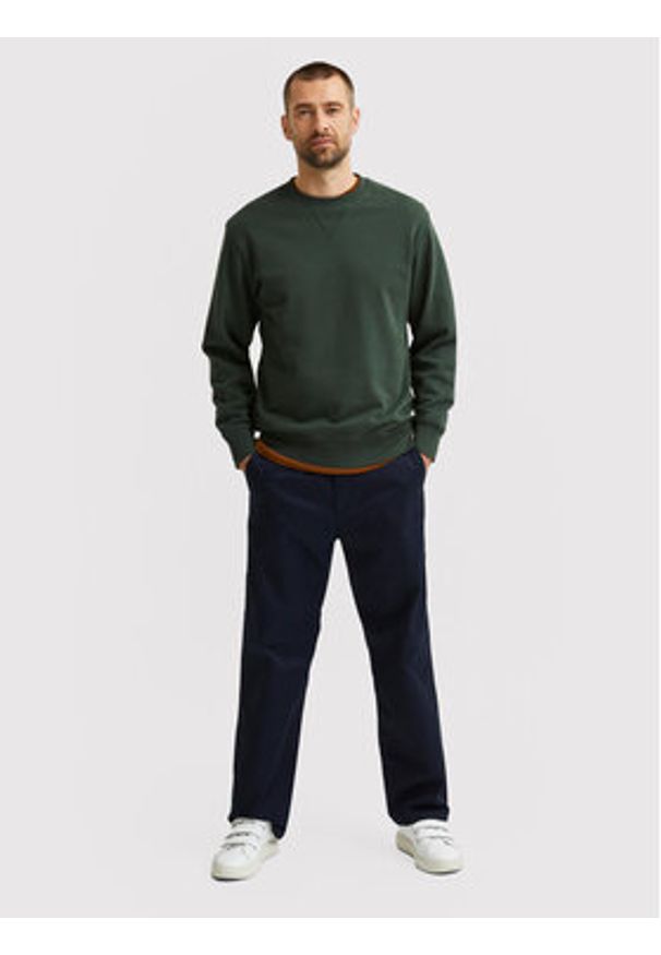 Selected Homme Chinosy Salford 16080159 Granatowy Loose Fit. Kolor: niebieski. Materiał: bawełna